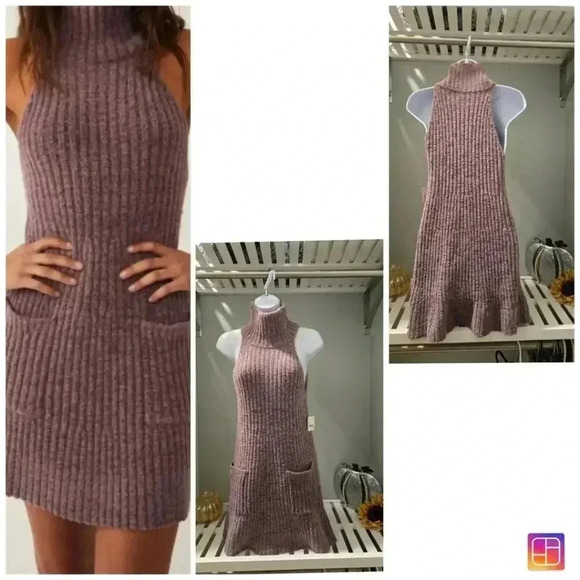 Free People Claude Mini Dress Brandy Wine Combo Women's Size Small NWT - Picture 2 of 4